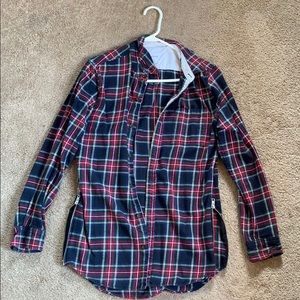 On The Byas plaid long sleeve